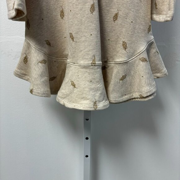 NWT 🪶Janie and Jack 🪶Beige Feather Dress - Picture 4 of 7